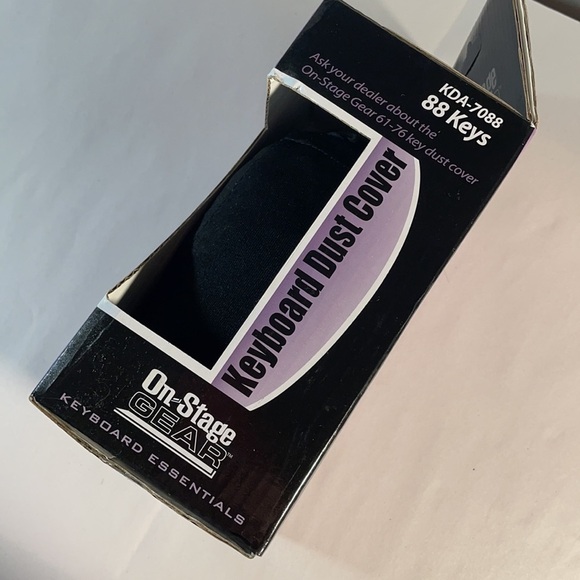 Keyboard Cover On-Stage KDA7088 88-key Keyboard Dust Cover - Black - Picture 6 of 9